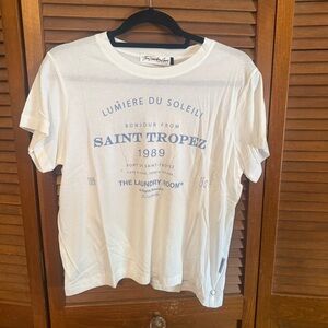 The Laundry Room Saint Tropez White Oversized Tee